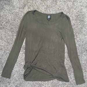 Bobeau Forest Green Long Sleeve Tee